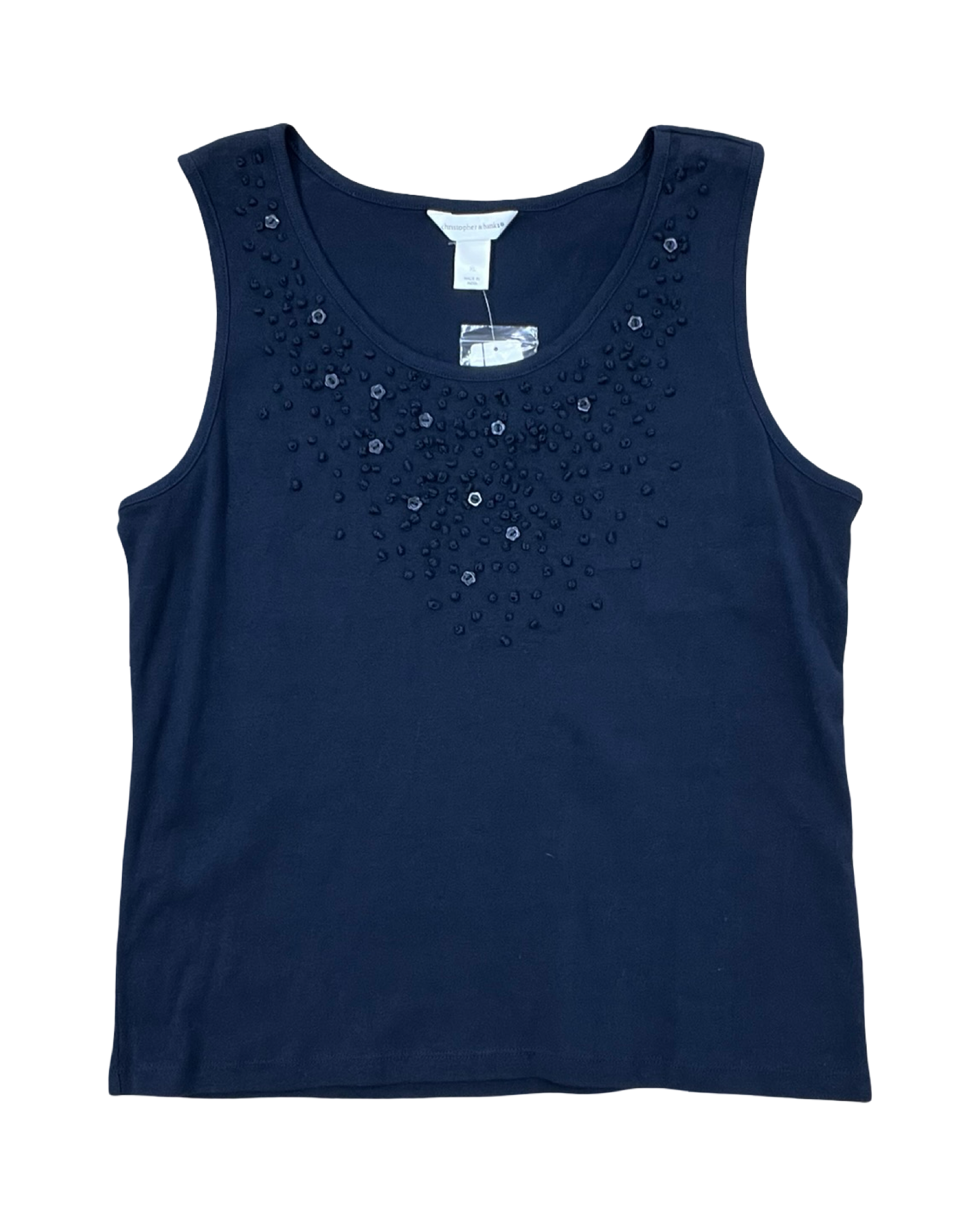 Top Sleeveless By Christopher And Banks In Blue, Size:Xl