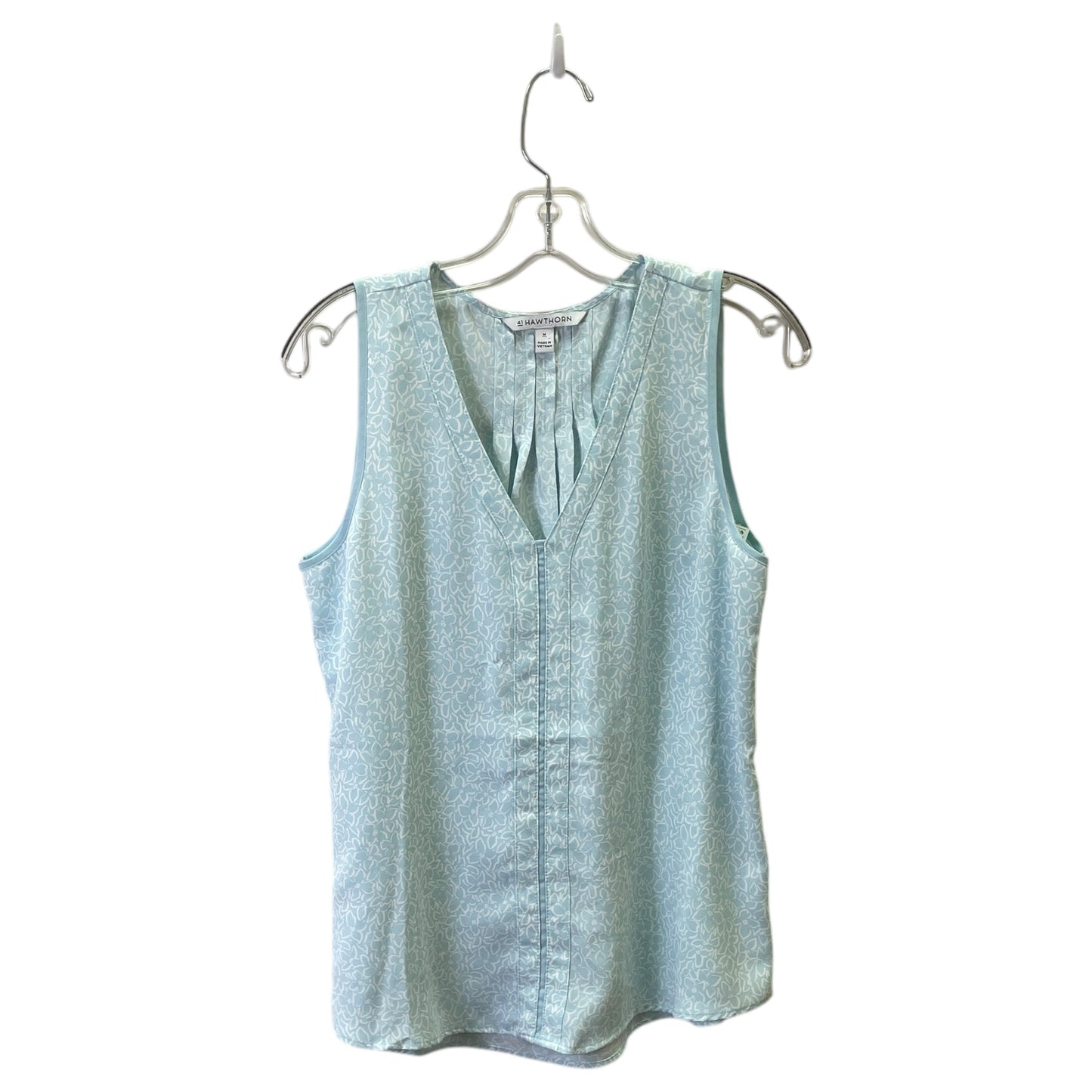 Top Sleeveless By 41 Hawthorn In Blue & White, Size:M