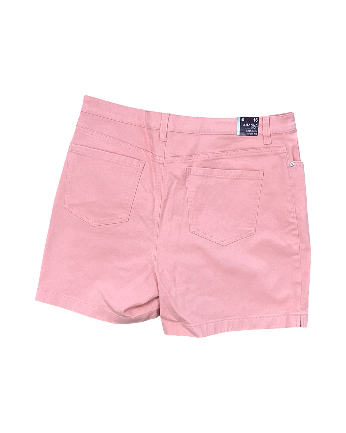Shorts By Gloria Vanderbilt In Peach, Size:16