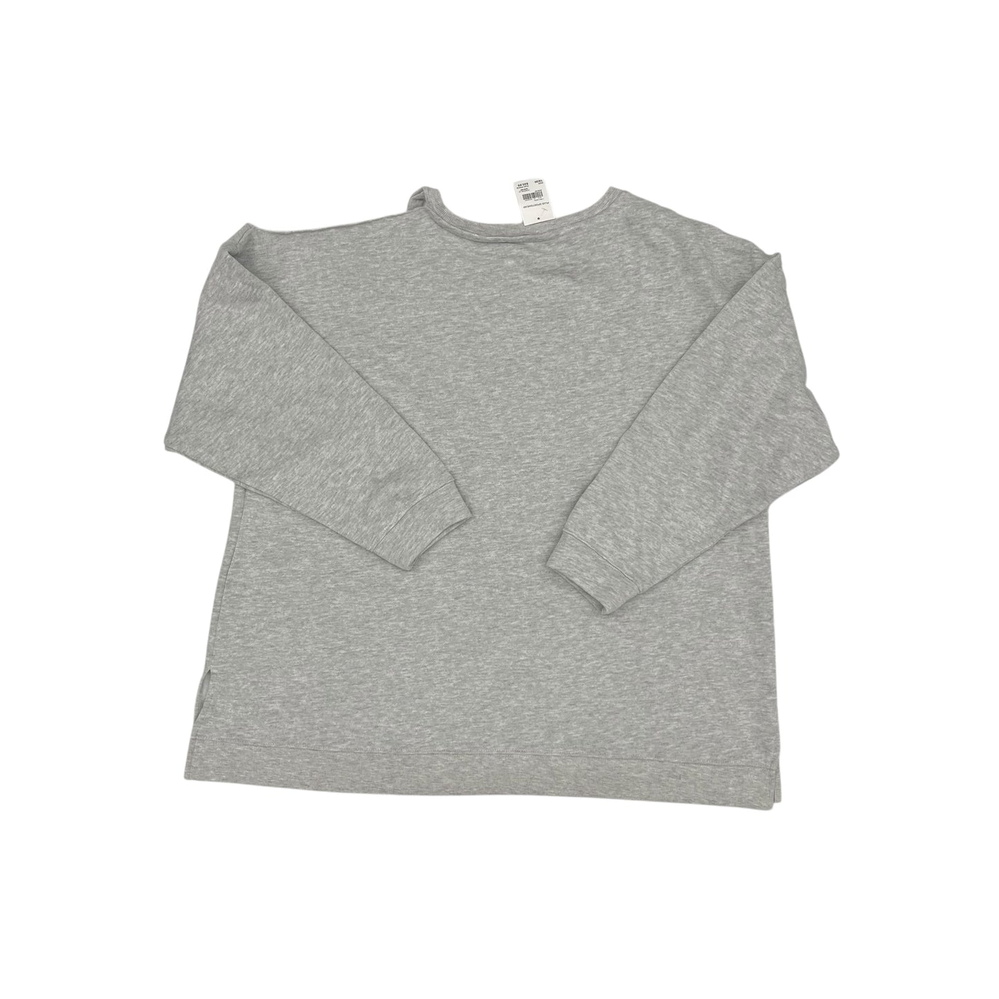 Sweatshirt Crewneck By Cato In Grey, Size:2X