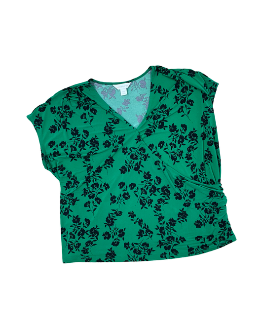Top Sleeveless By Liz Claiborne In Green, Size:Xxl