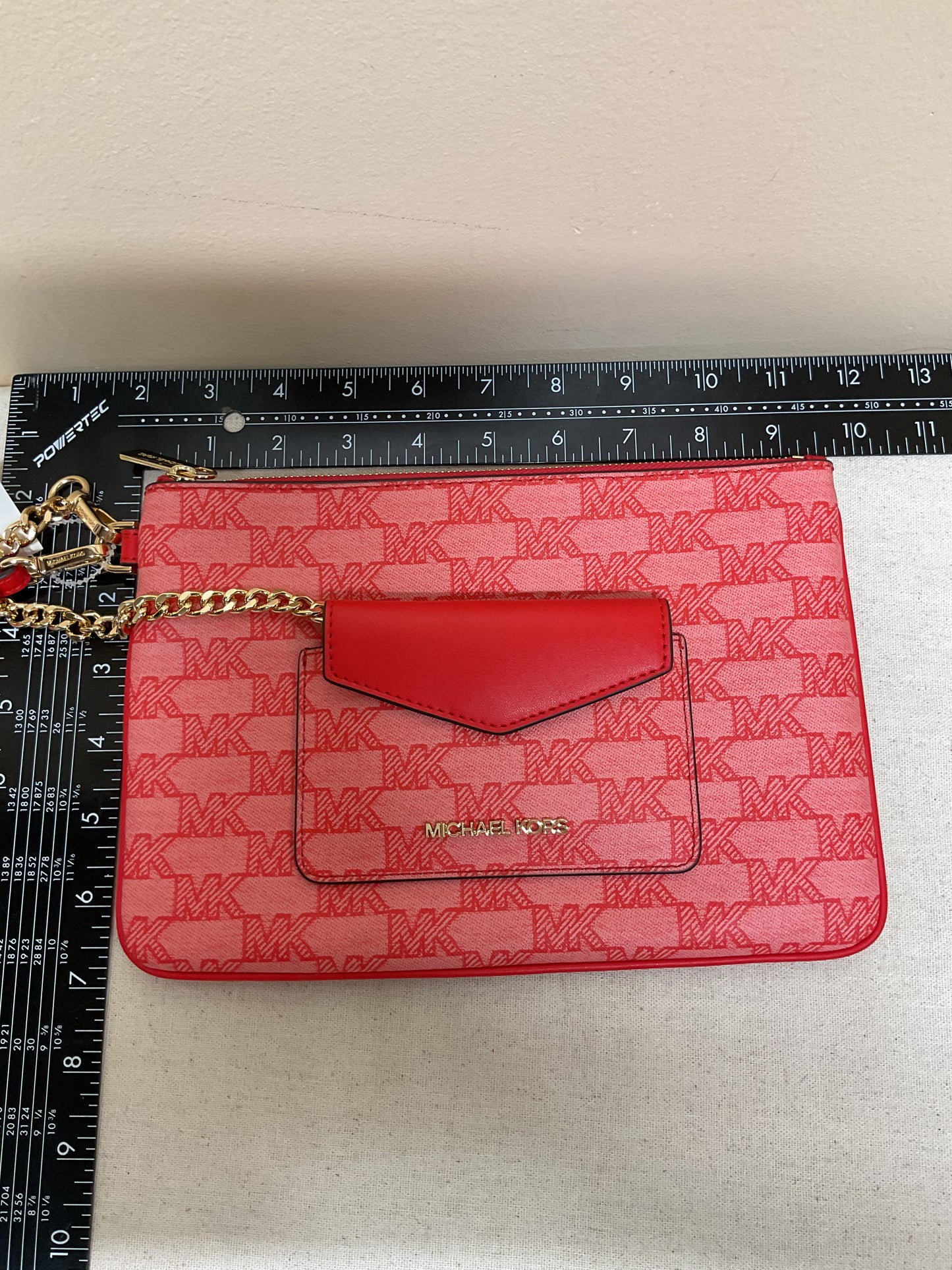 Wristlet Designer By Michael Kors In Red, Size:Large