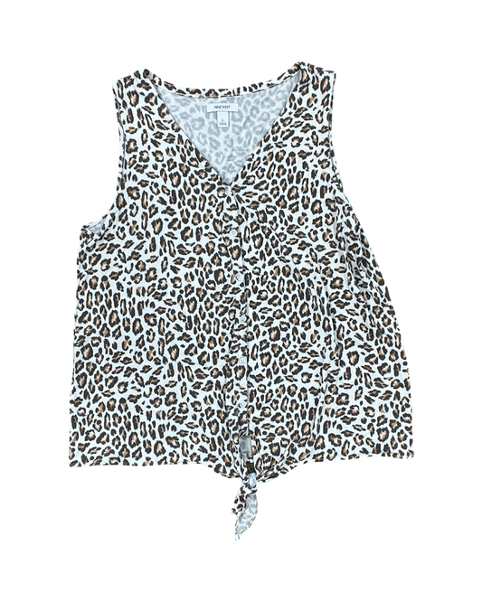 Tank Top By Nine West In Animal Print, Size:L