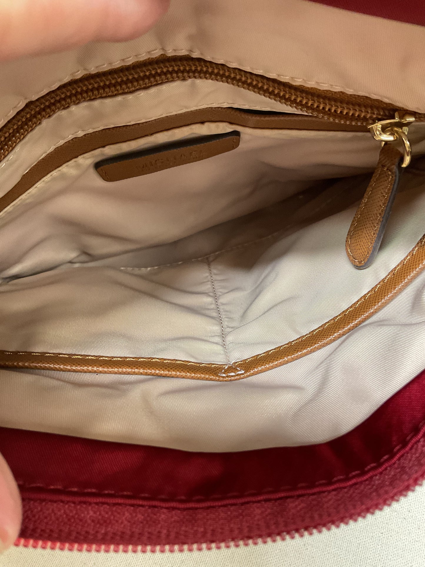 Crossbody Designer By Michael Kors In Red, Size:Medium