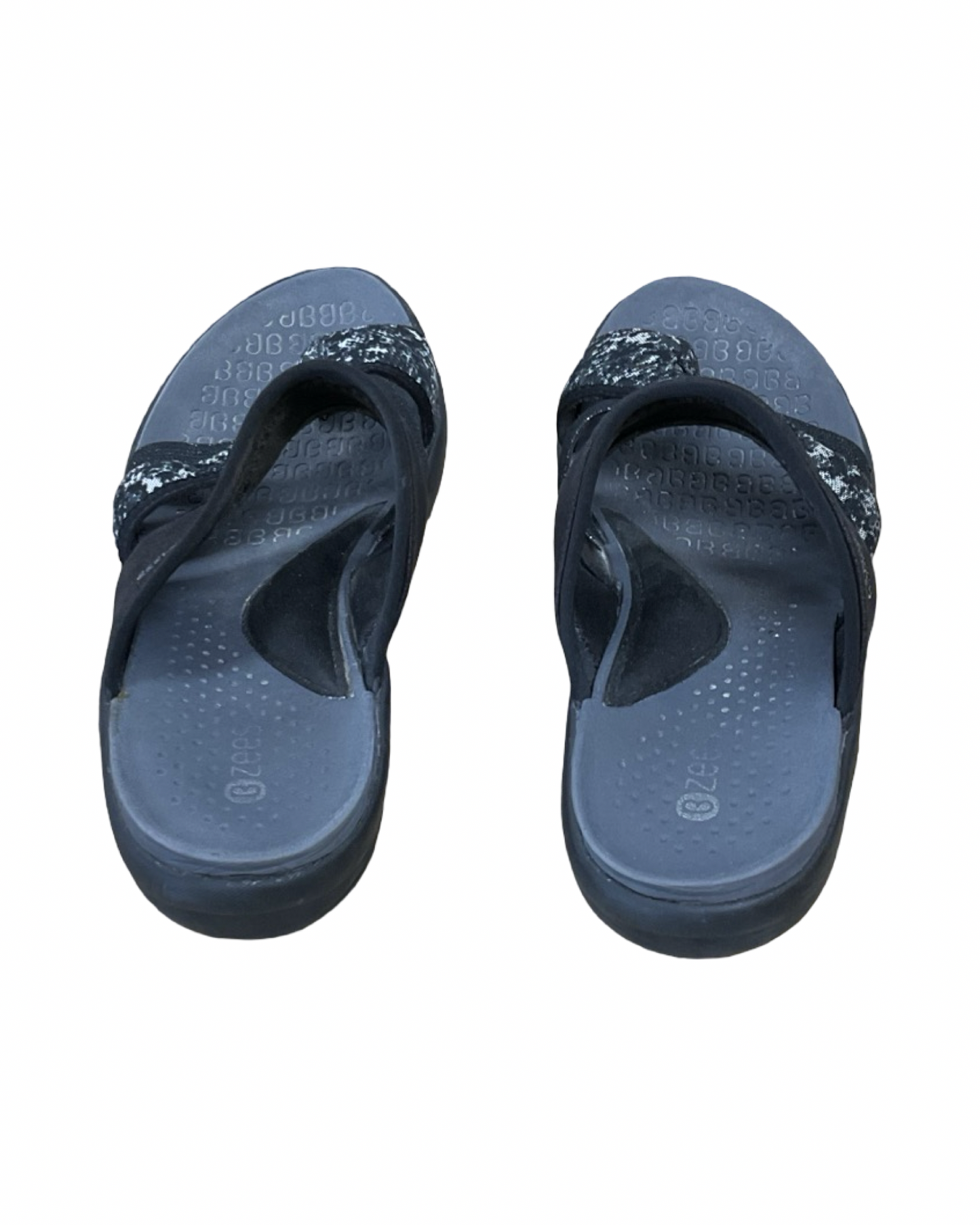 Sandals Flats By Bzees In Black, Size:8