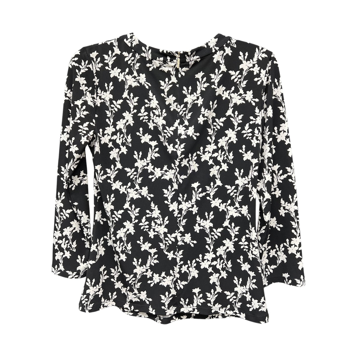 Top Ls Designer By Karl Lagerfeld In Black & White, Size:Xs