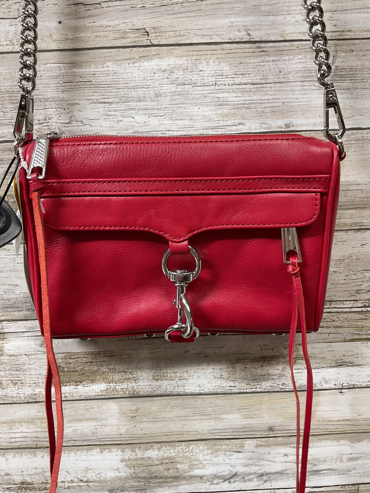 Crossbody Designer By Rebecca Minkoff In Red, Size:Small
