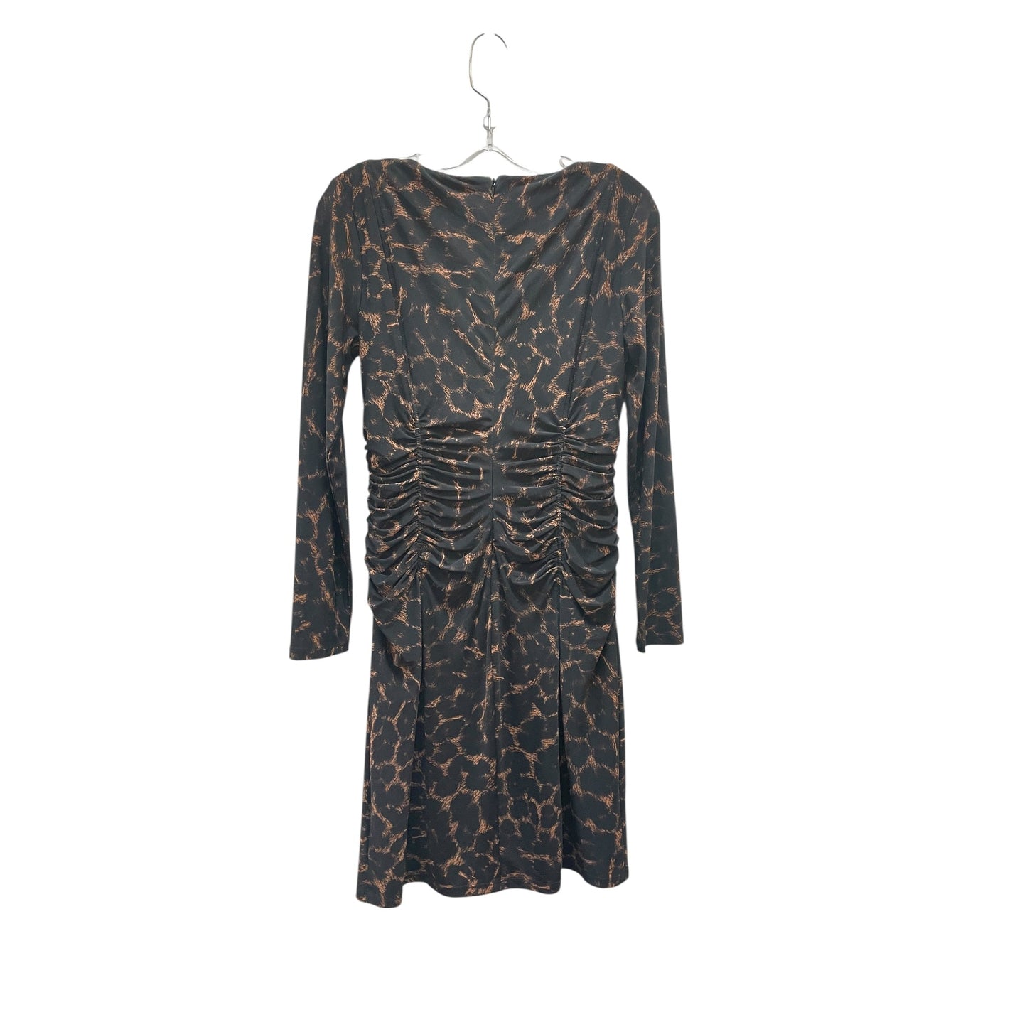 Dress Party Long By Lauren By Ralph Lauren In Black & Brown, Size:10