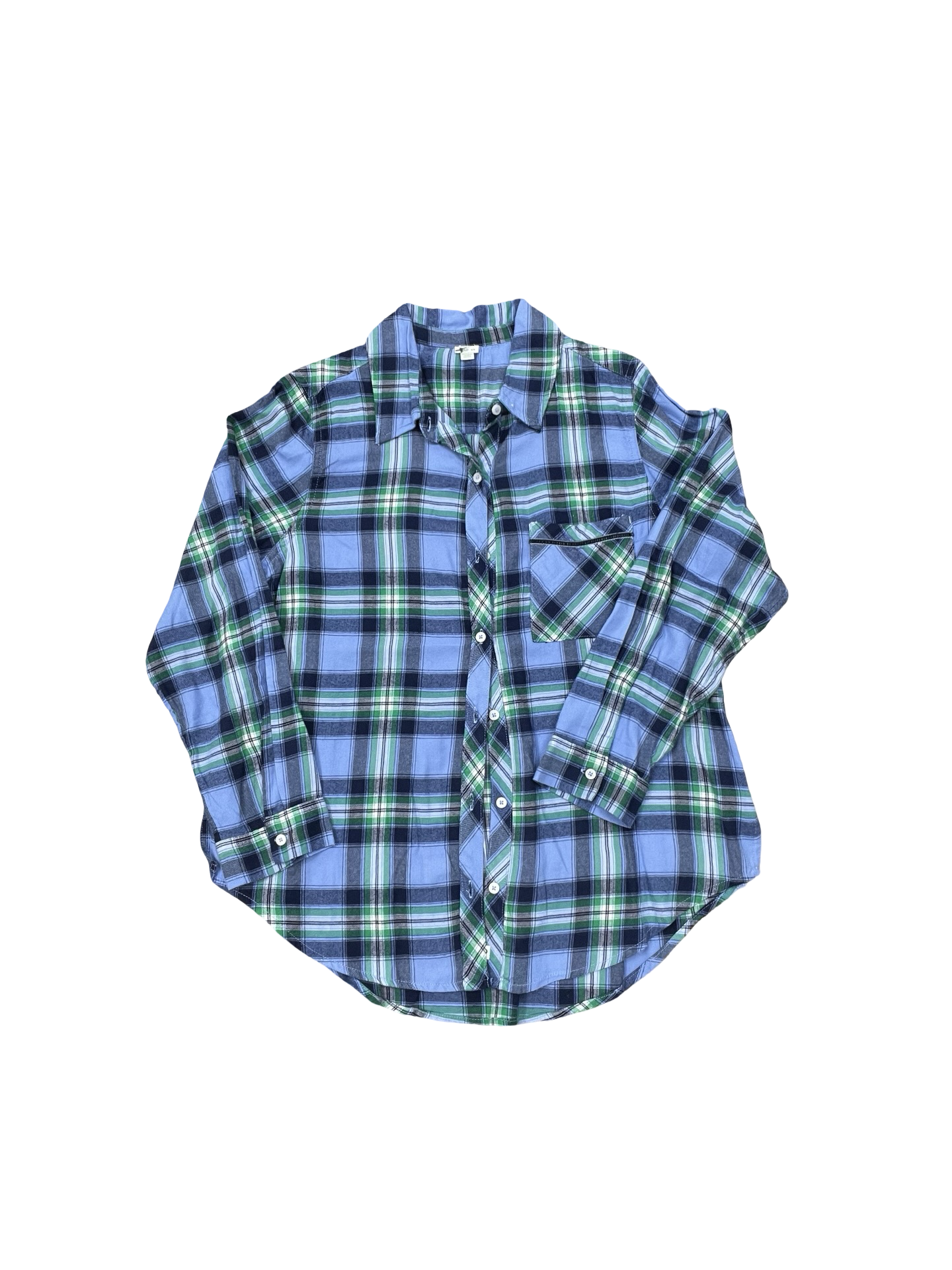 Blouse Ls By Aerie In Blue, Size:M