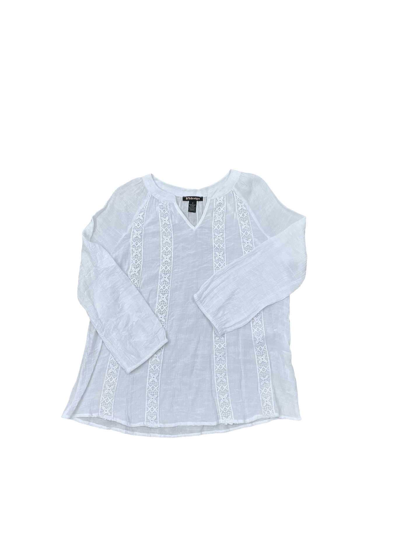 Top Ls By By Design In White, Size:M