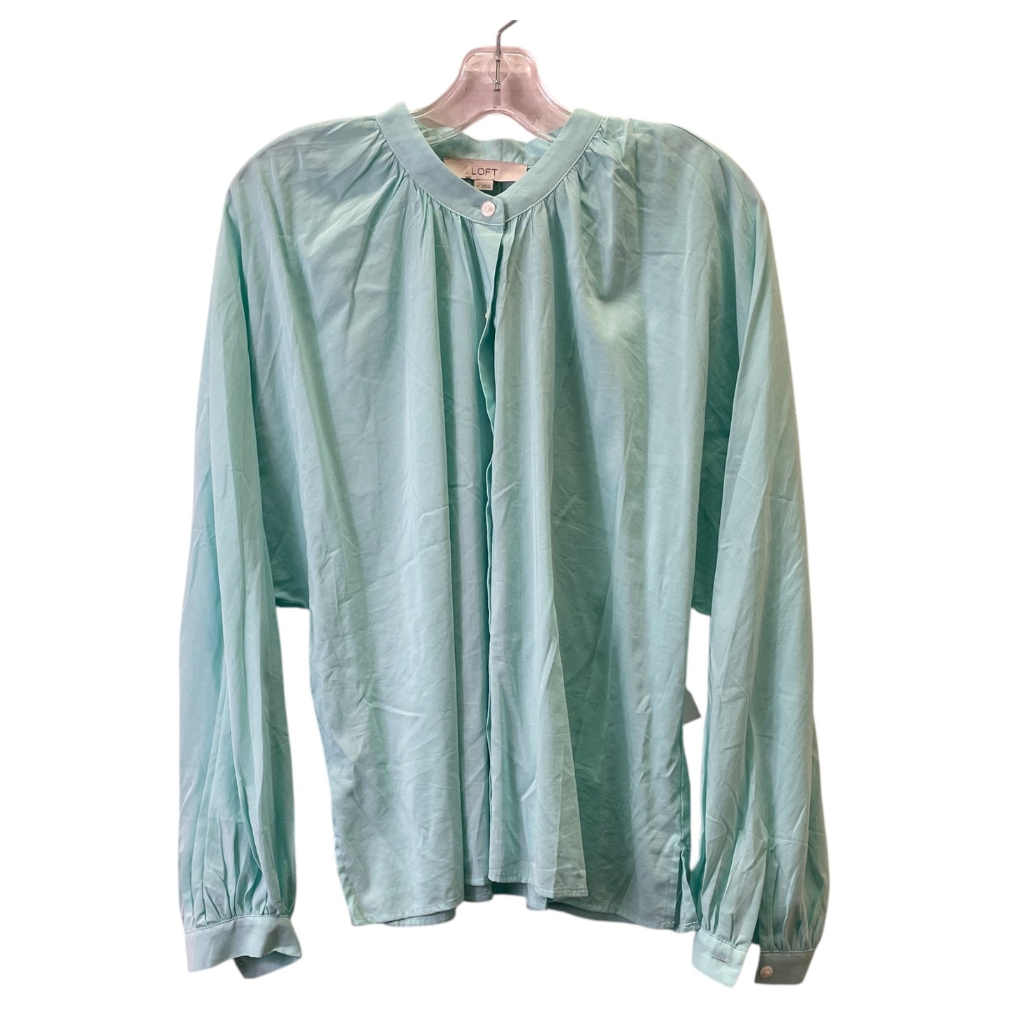 Top Ls By Loft In Aqua, Size:M