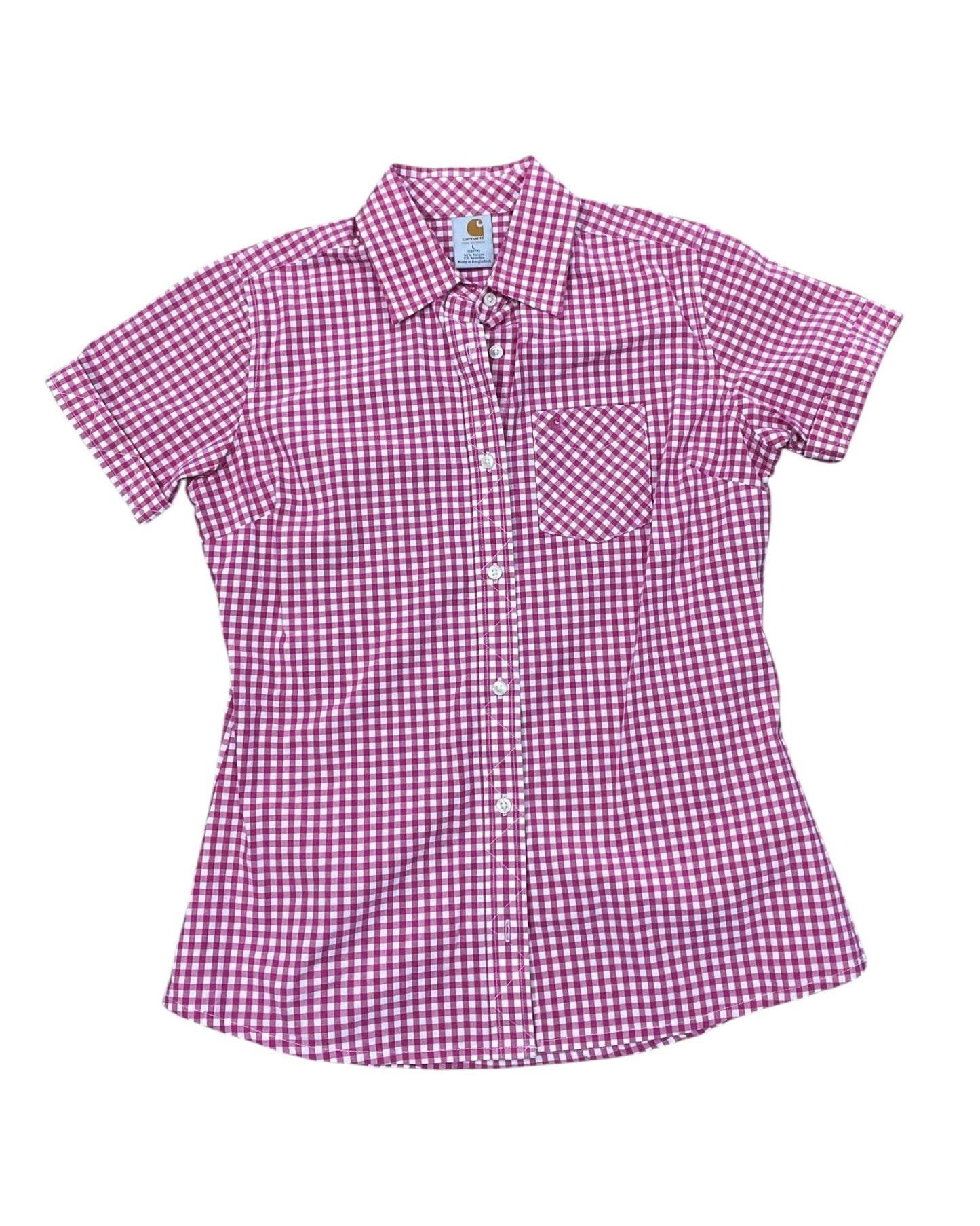 Blouse Ss By Carhartt In Pink, Size:L