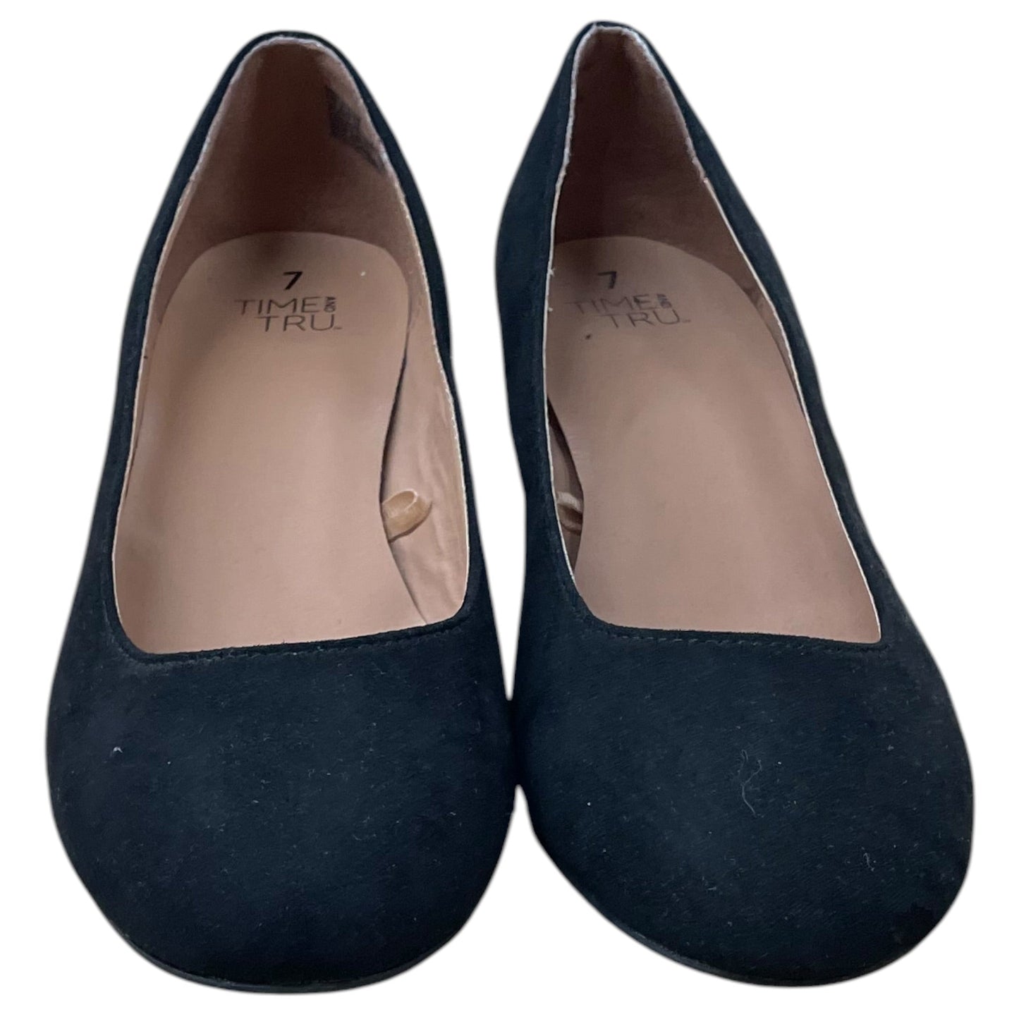 Shoes Heels Block By Time And Tru In Black, Size: 7