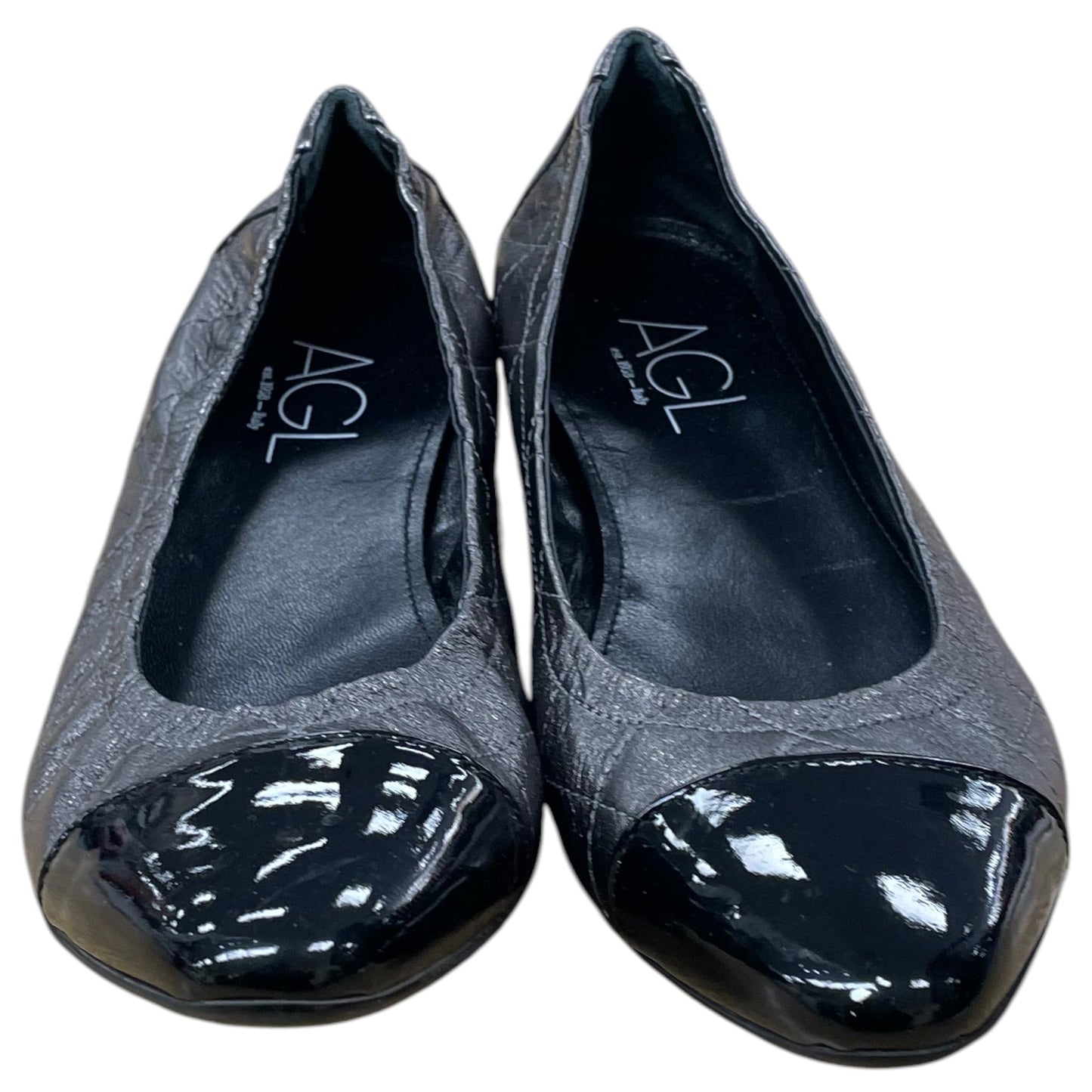Shoes Flats By Agl In Black, Size:7.5