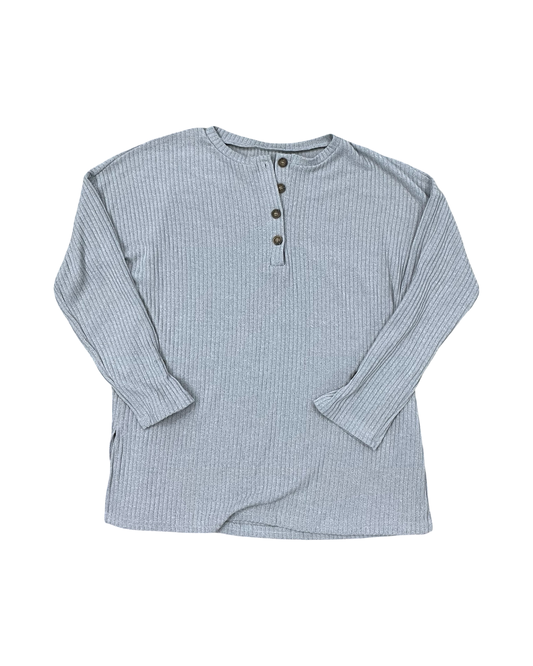 Top Ls By Clothes Mentor In Grey, Size:M