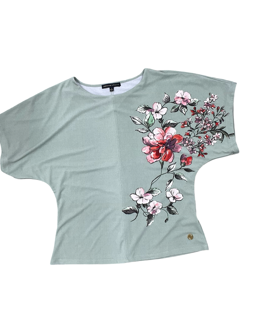 Top Ss By Adrienne Vittadini In Green, Size:S
