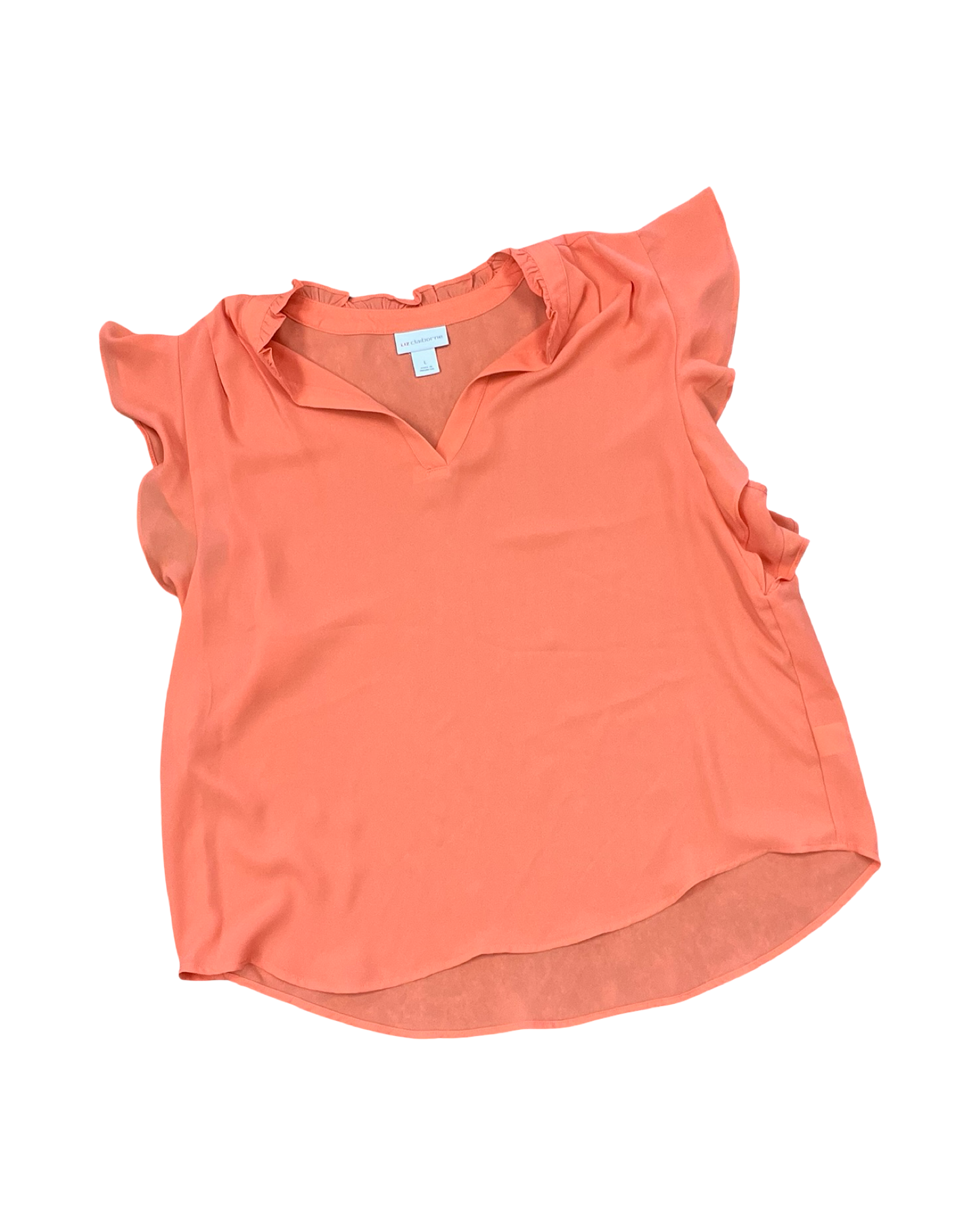 Top Ss By Liz Claiborne In Orange, Size:L