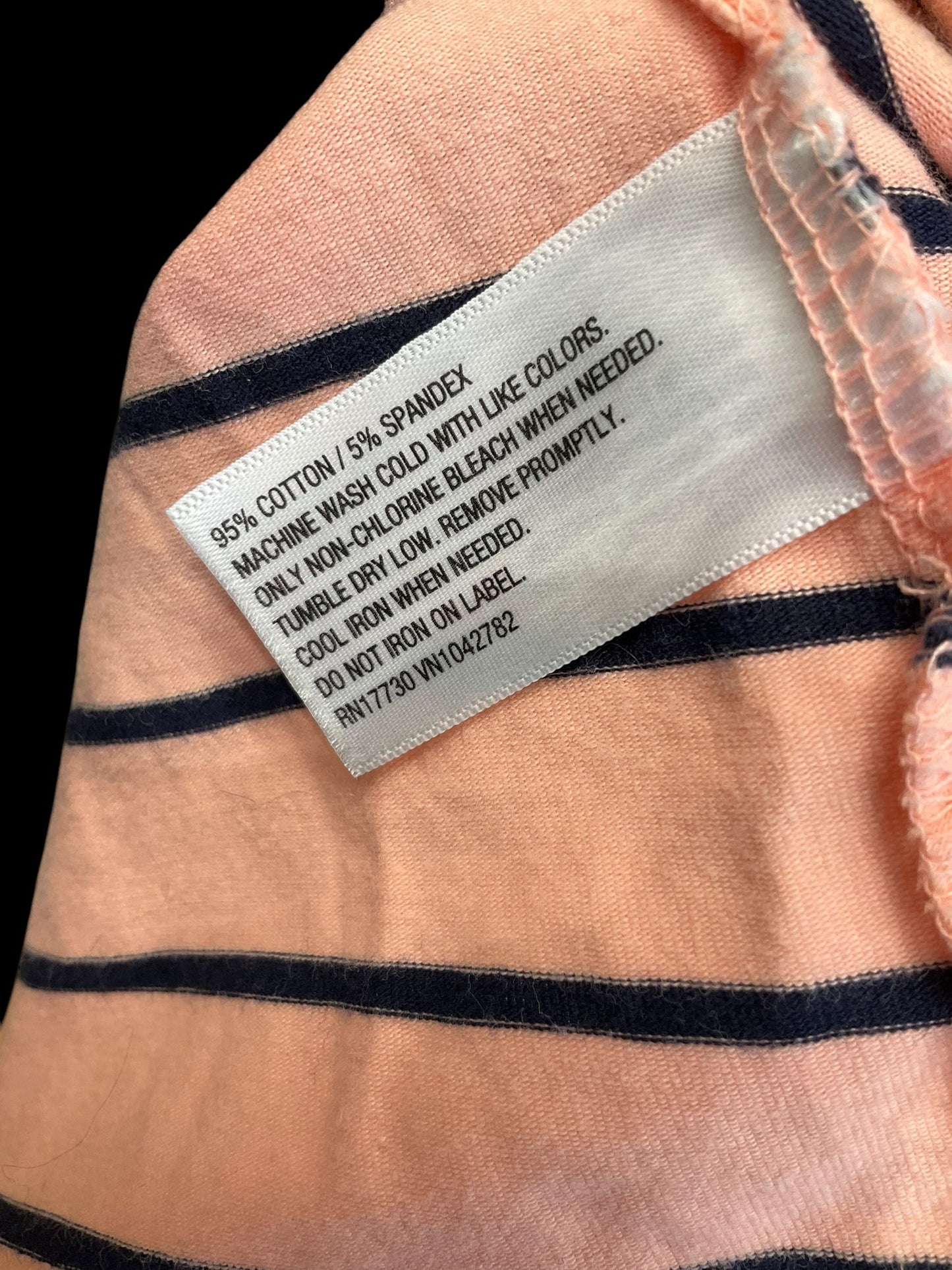 Top 3/4 Sleeve By Merona In Striped Pattern, Size:S