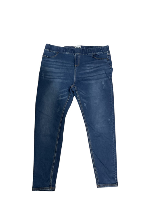 Jeans Straight By Chicsoul In Blue Denim, Size:24