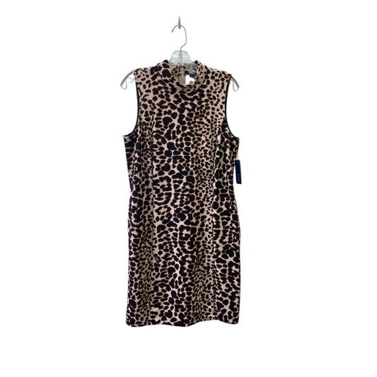 Dress Party Midi By Apt 9 In Animal Print, Size:L