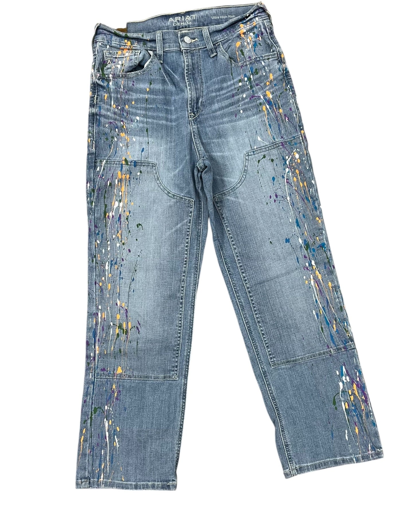 Jeans Straight By Ariat In Blue Denim, Size:6
