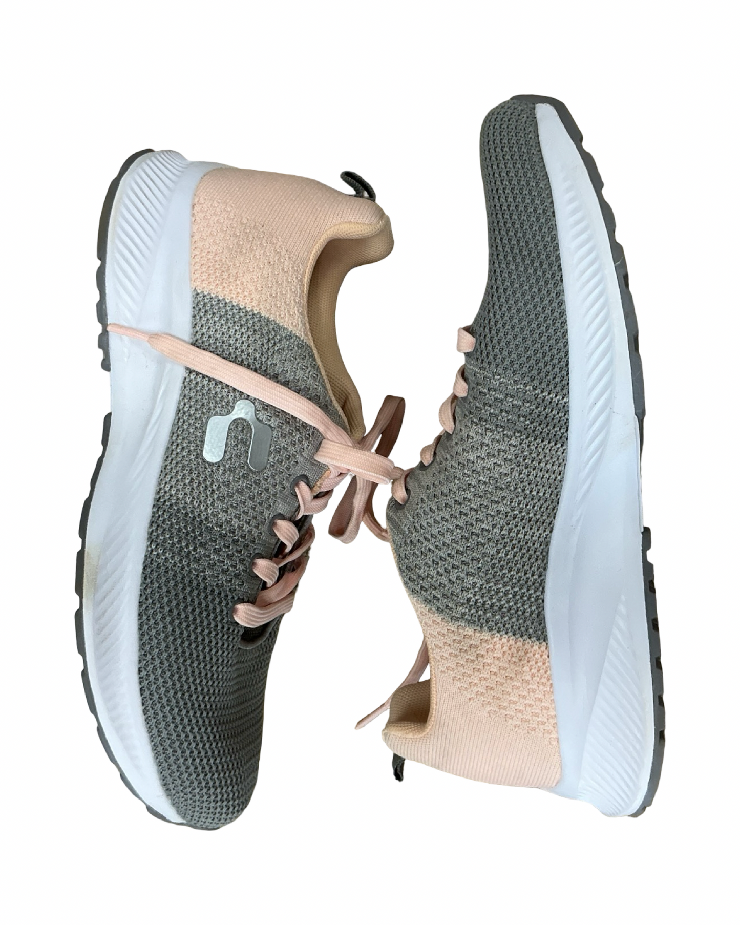 Shoes Athletic By Clothes Mentor In Grey & Orange, Size:8.5