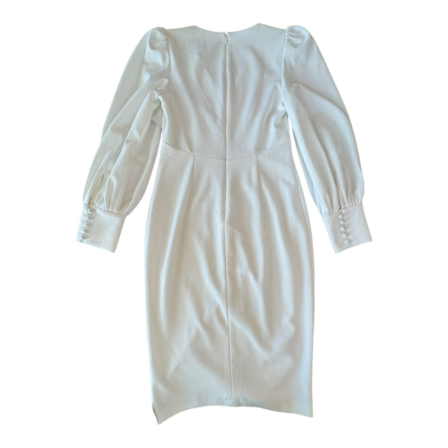 Dress Party Midi By Calvin Klein In White, Size:2