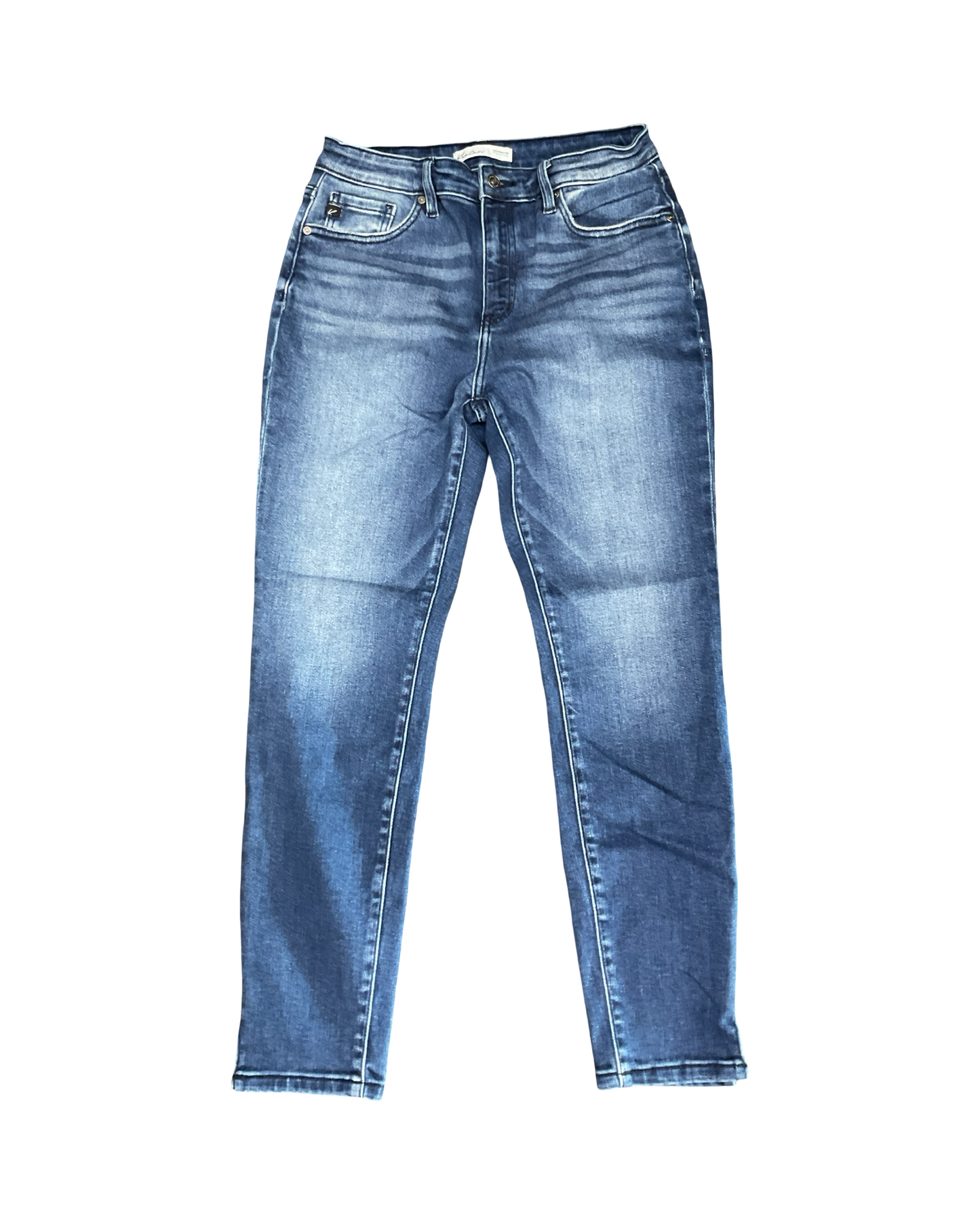 Jeans Skinny By Kancan In Blue Denim, Size:8