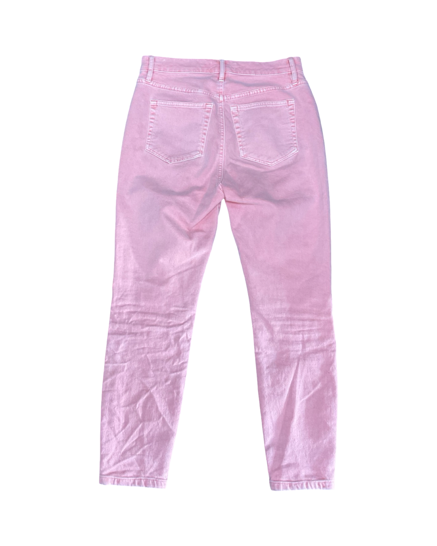 Jeans Straight By Loft In Pink, Size:4
