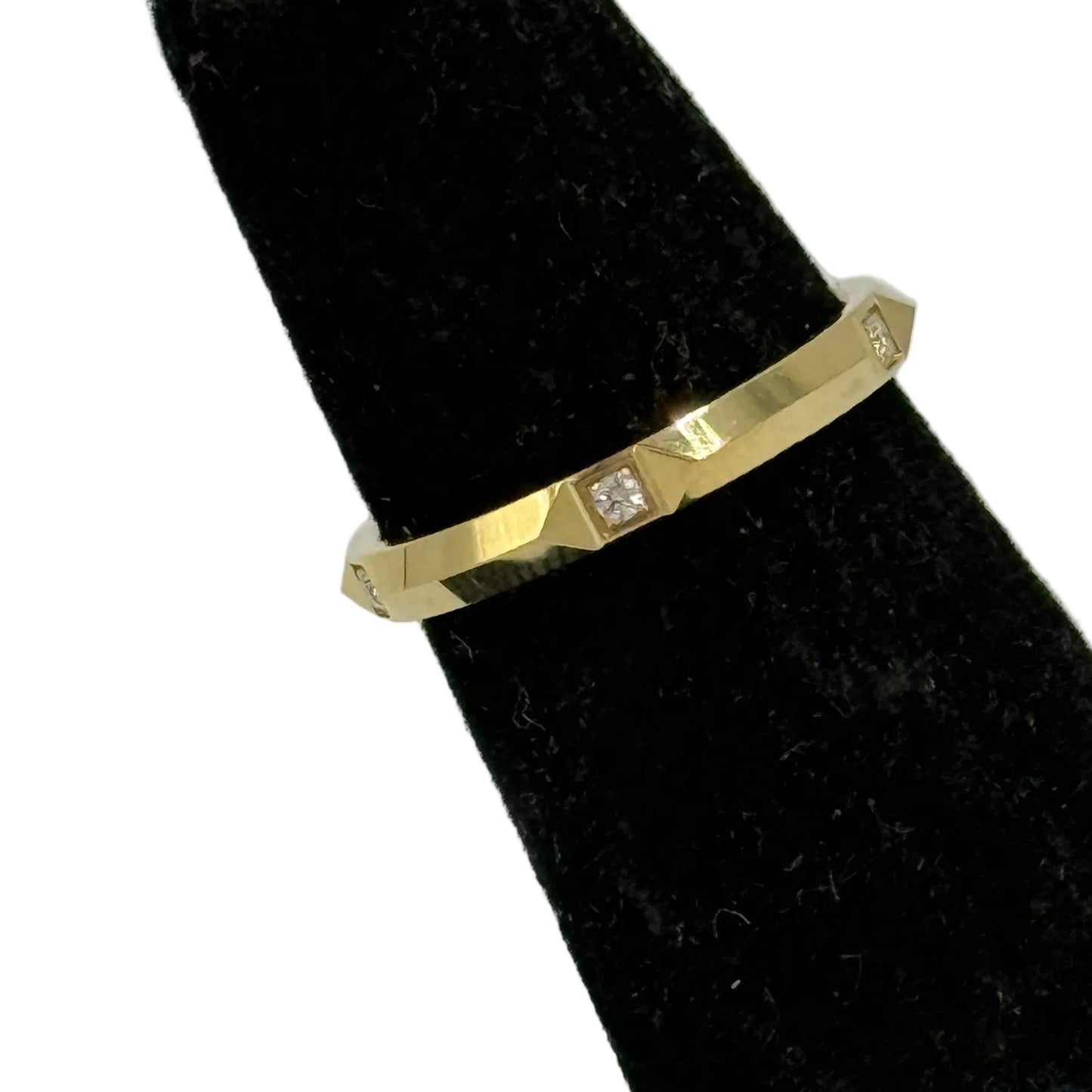 Tiffany & Company True Band 18k Diamond Luxury Ring, Size: 6