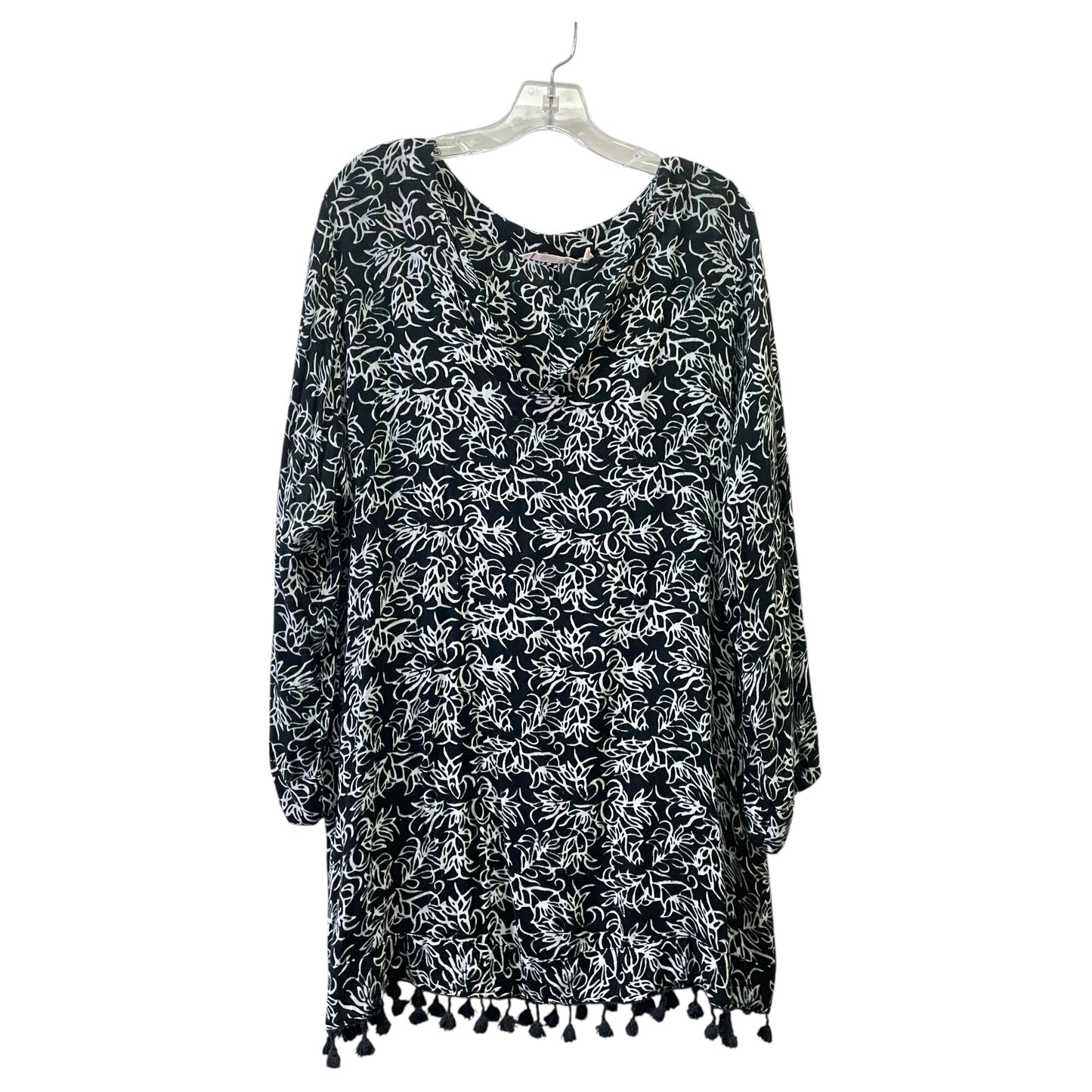 Top Ls By Soft Surroundings In Black & White, Size:1X