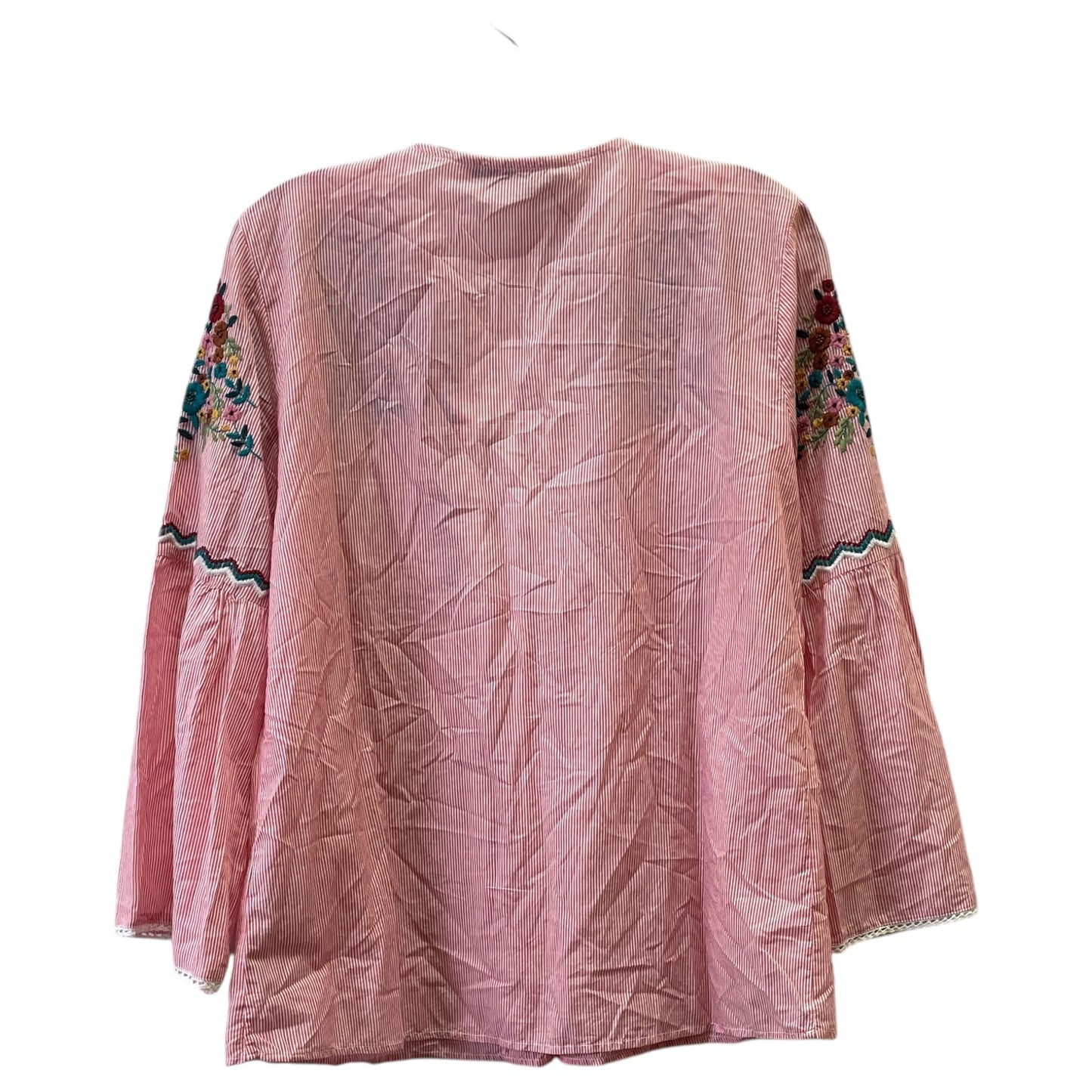 Top Ls By Zara Basic In Red & White, Size:Xl