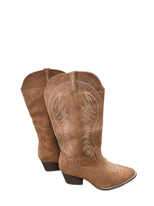 Boots Western By Clothes Mentor In Brown, Size:10
