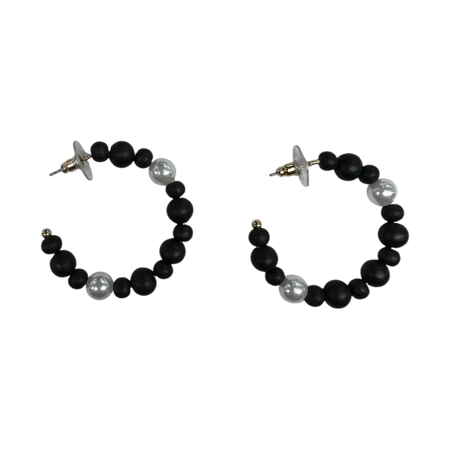 Earrings Hoop By A New Day In Black