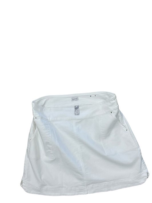 Skort By Avenue In White Denim, Size:L