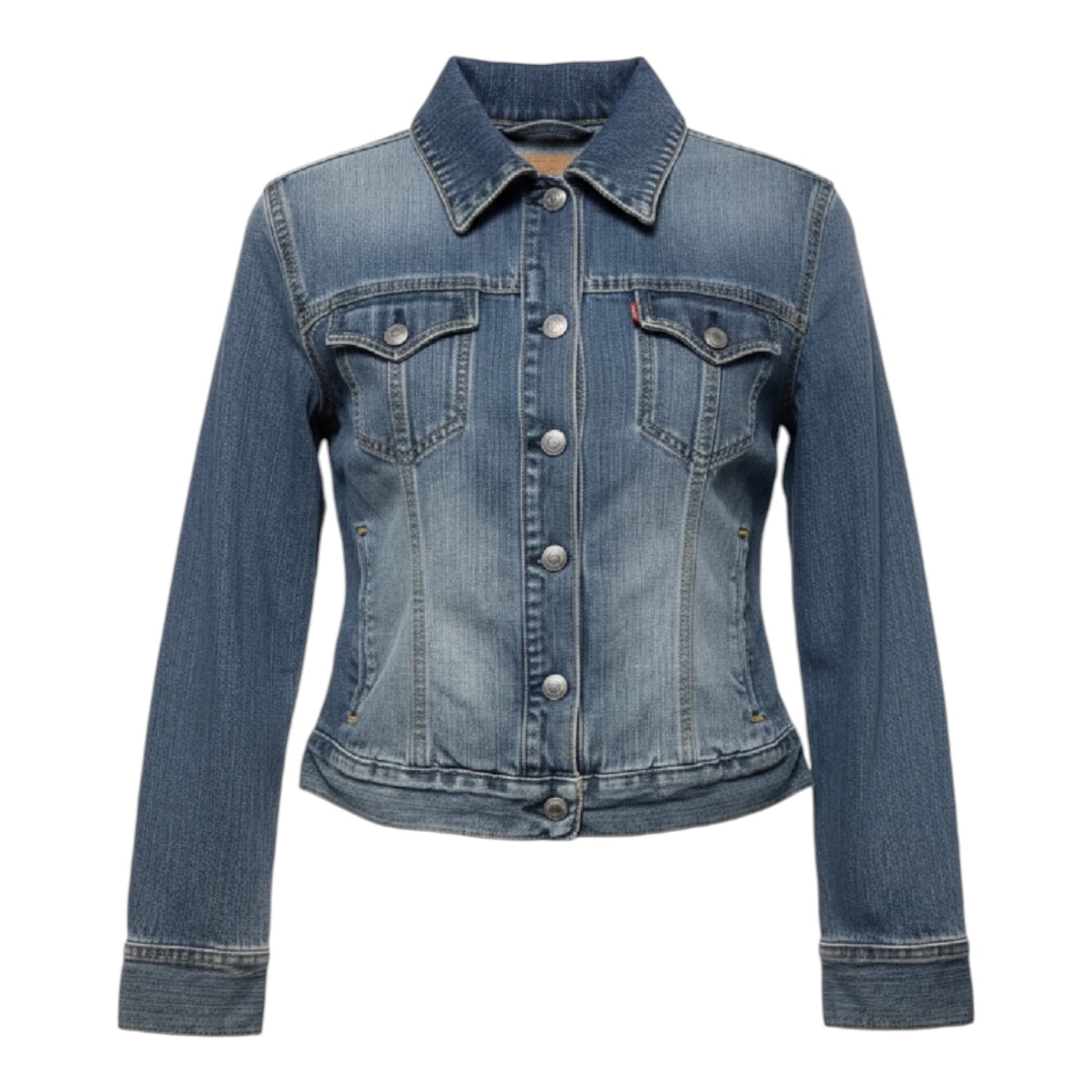 True Vintage Jacket Denim By Levis In Blue Denim, Size: S