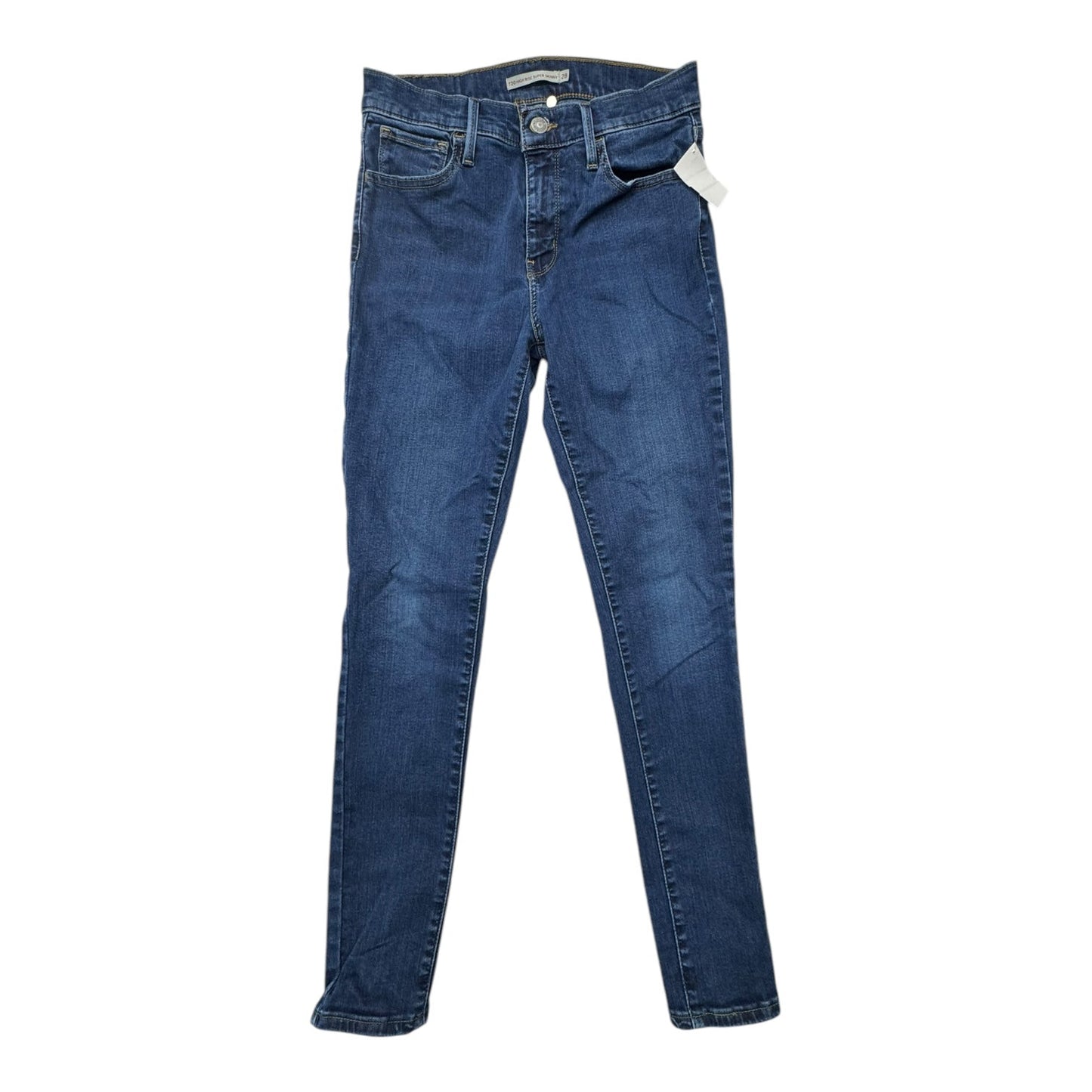 Jeans Skinny By Levis In Blue Denim, Size:6