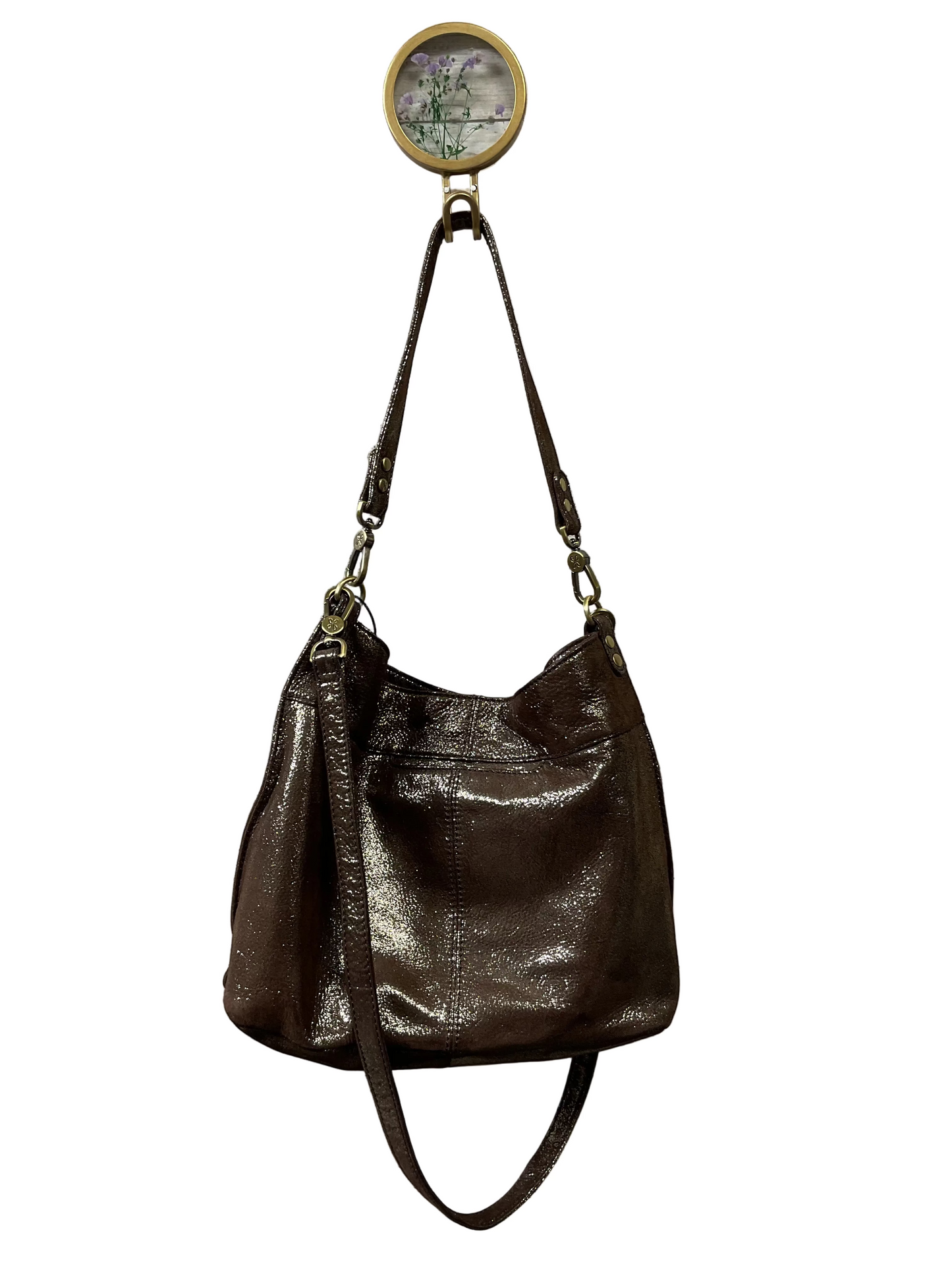 Crossbody By Hobo Intl In Black & Gold, Size:Medium