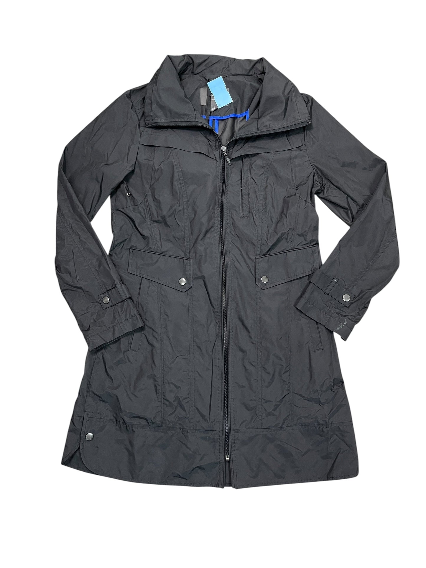 Jacket Windbreaker By Cole-Haan In Black, Size:S