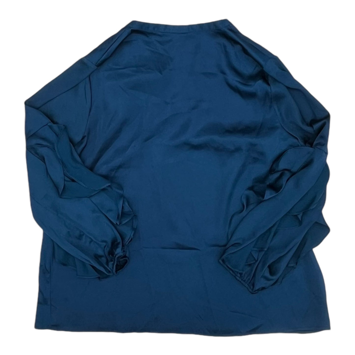 Blouse Ls By Alfani In Blue, Size:L