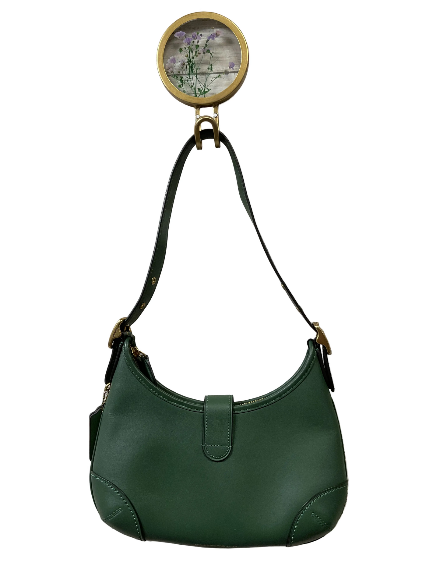 Handbag Designer By Coach In Green, Size:Small