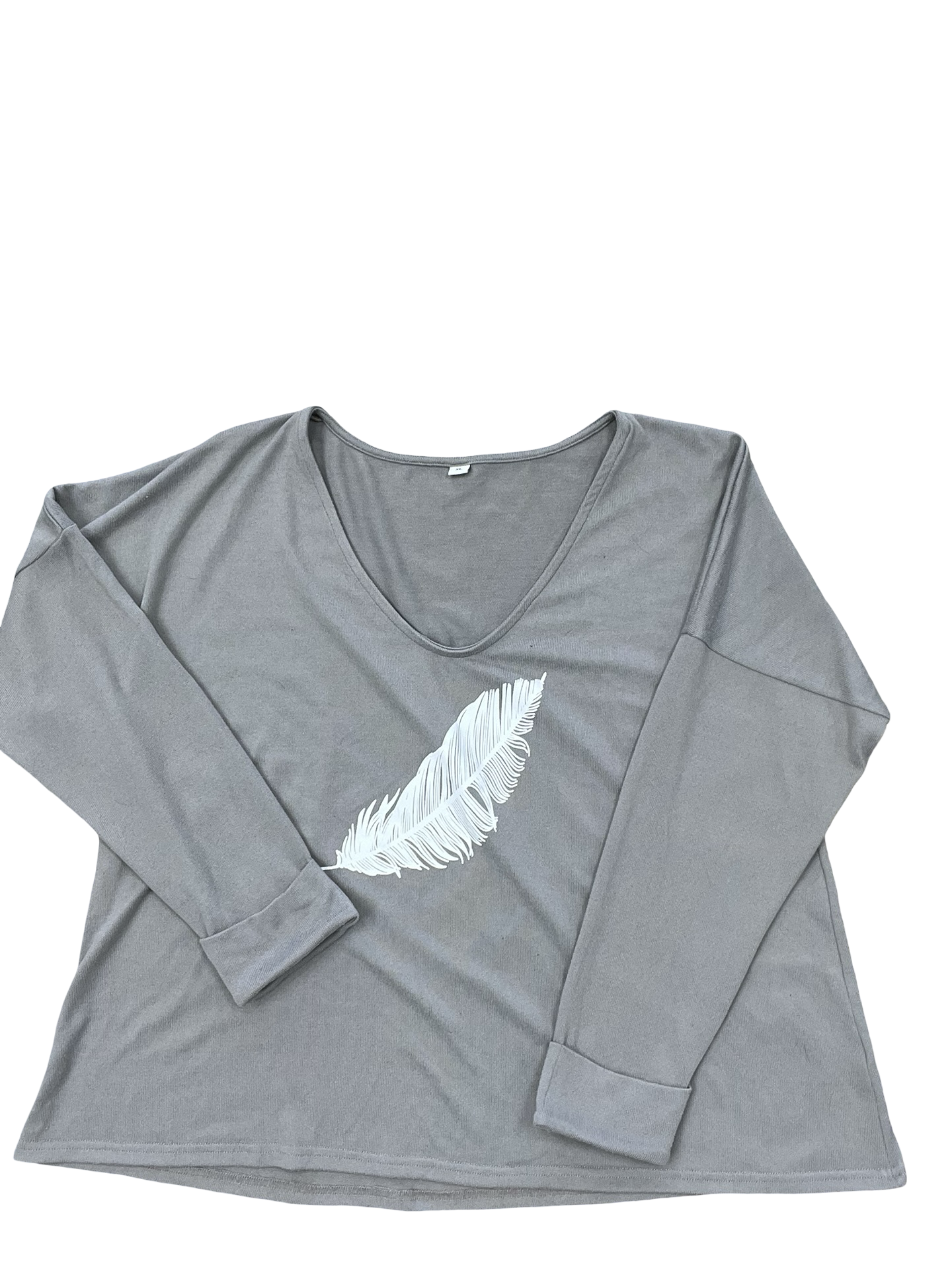 Top Ls By Clothes Mentor In Grey, Size:Xl