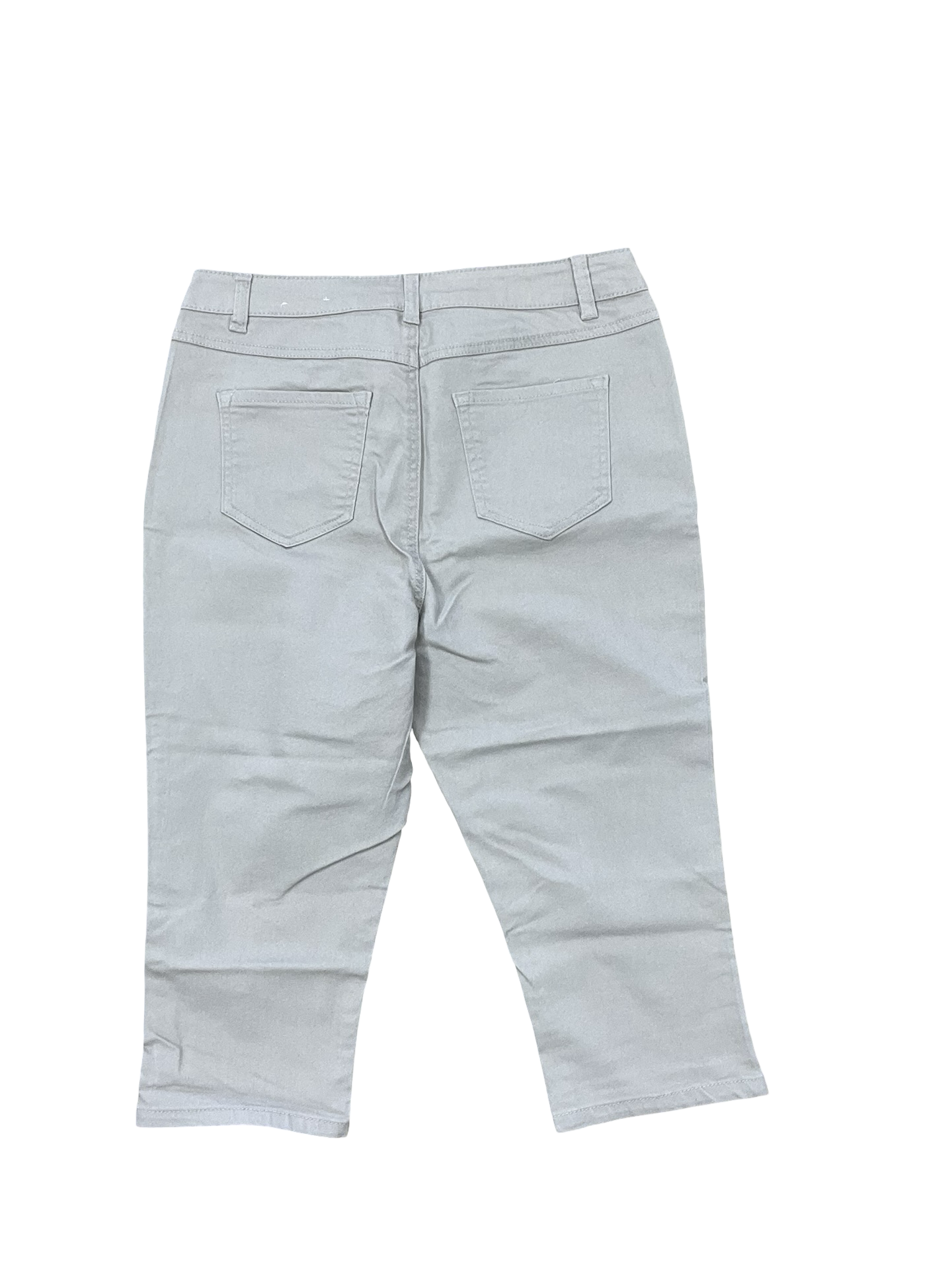 Jeans Cropped By D Jeans In Tan, Size:12