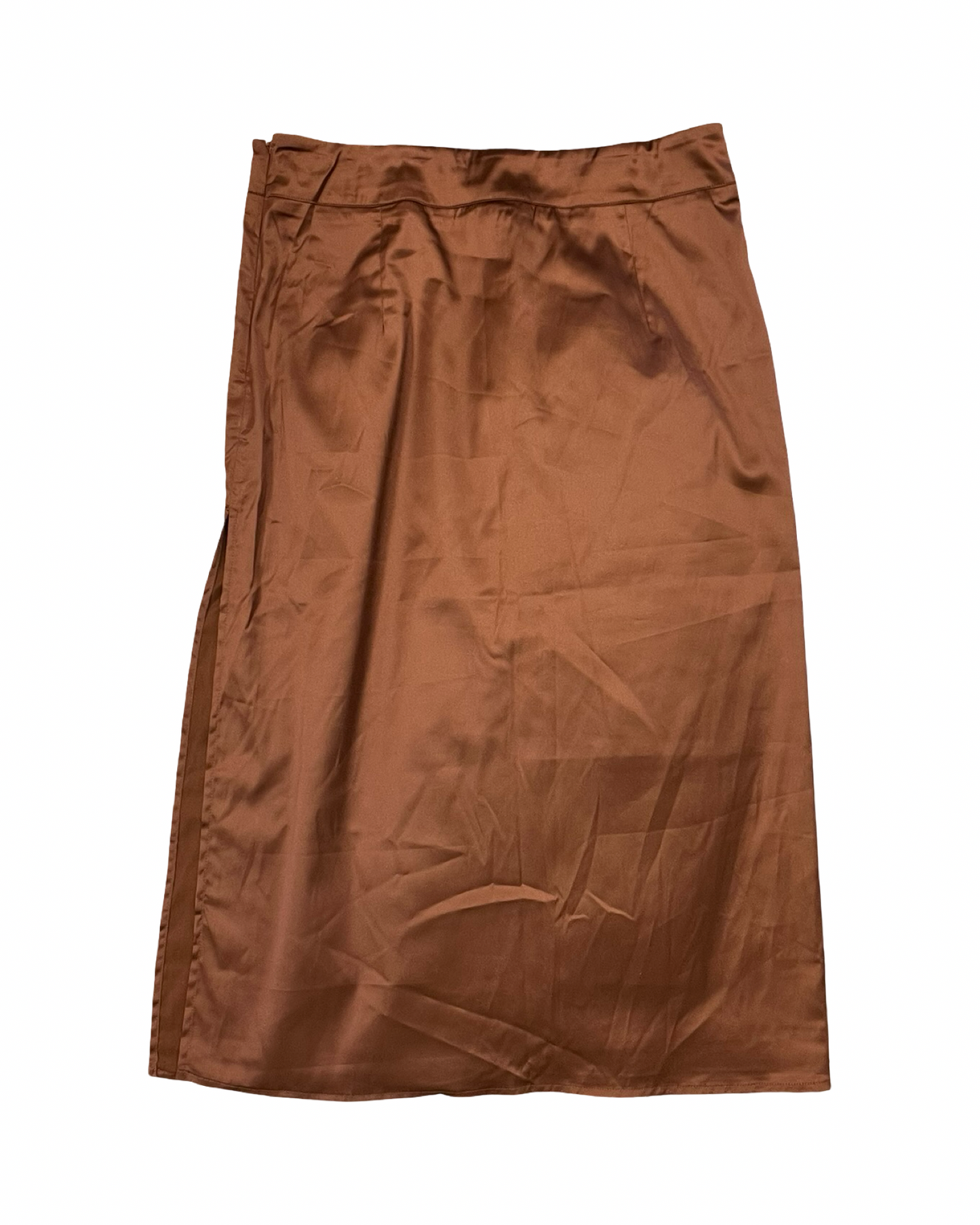 Skirt Midi By Clothes Mentor In Copper, Size:M