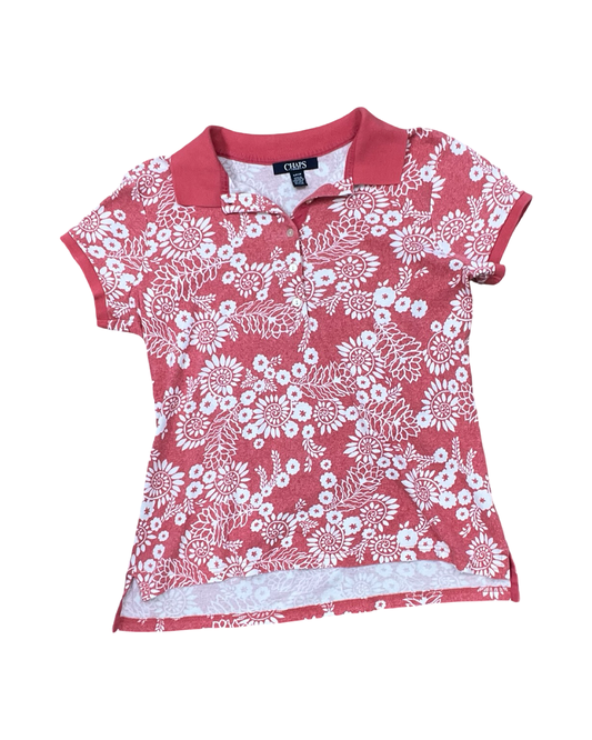 Top Ss By Chaps In Red & White, Size:S