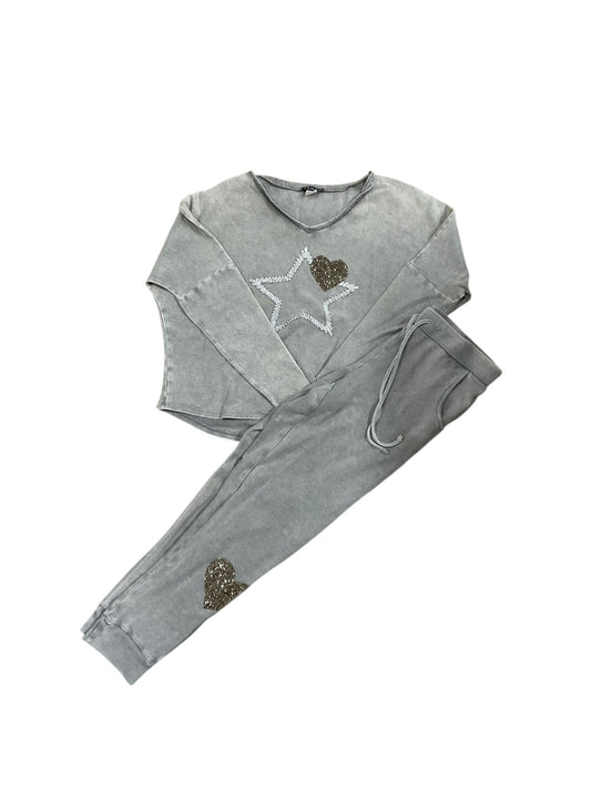 Lounge Set Pants By Venus In Grey, Size:S