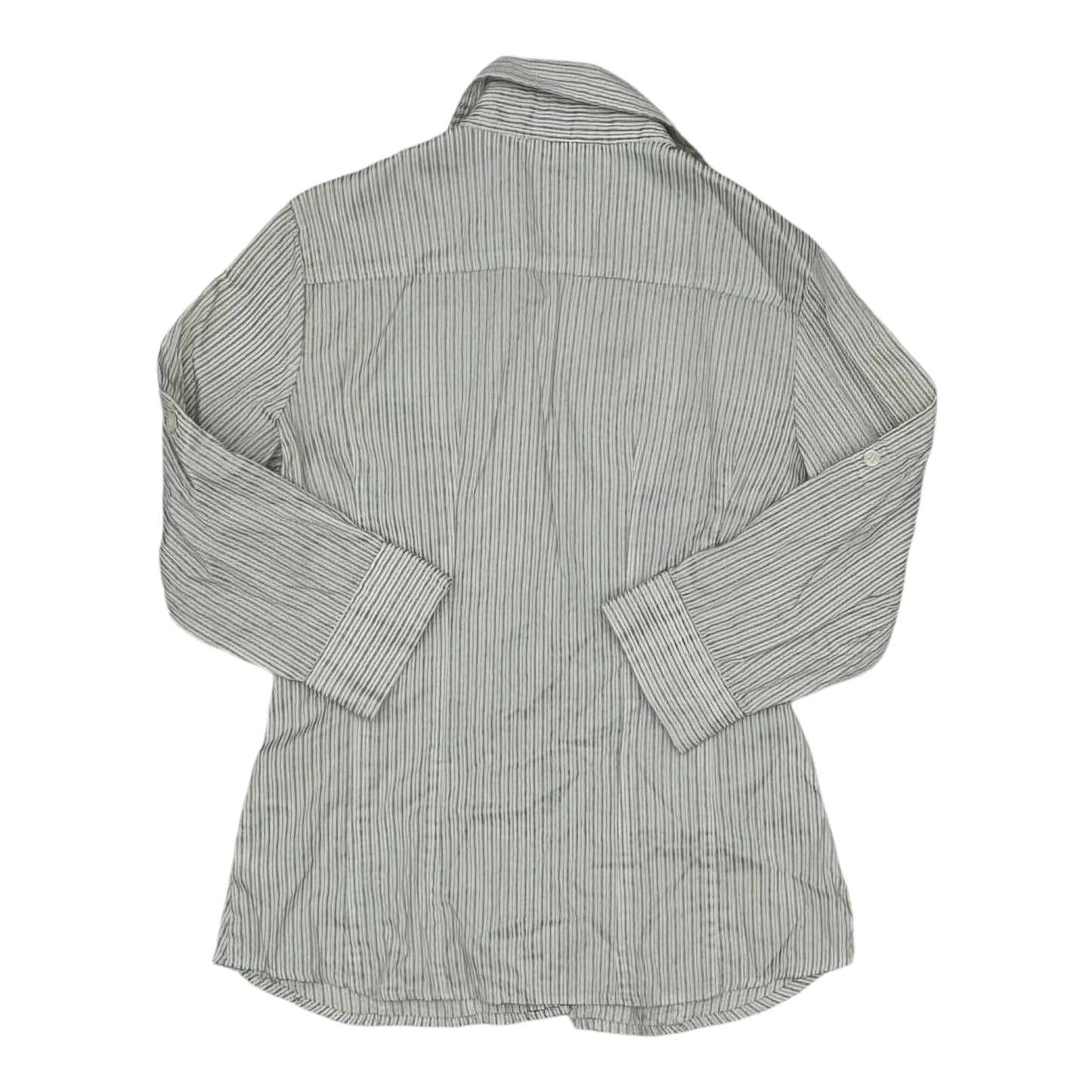 Top 3/4 Sleeve By New York And Co In Grey & White, Size:S