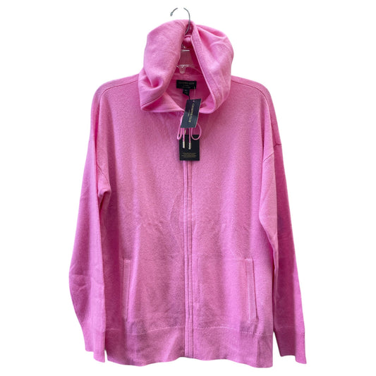 Sweater Cardigan Cashmere By Charter Club In Pink, Size:L