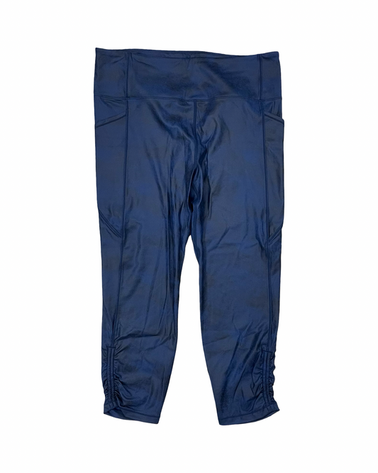 Athletic Leggings Capris By Zyia In Navy, Size:2X