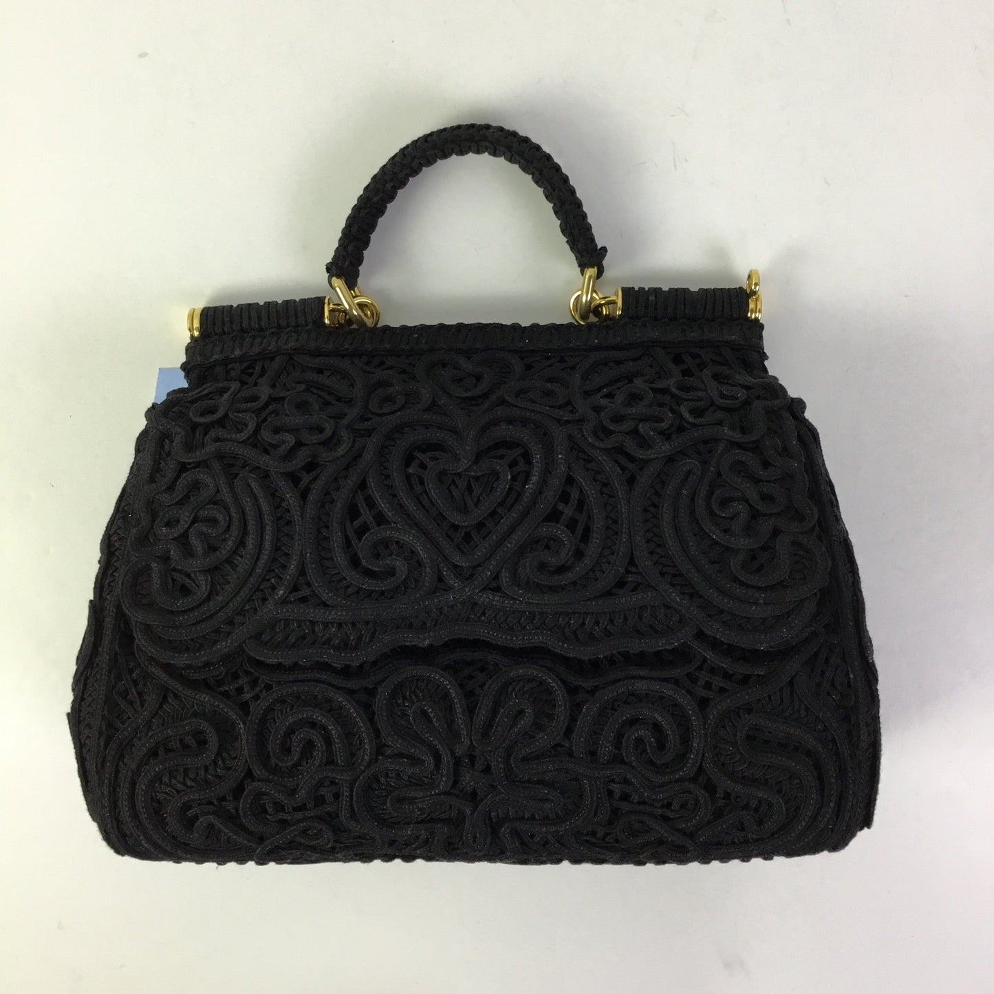Handbag Luxury Designer By Dolce And Gabbana In Black, Size:Medium